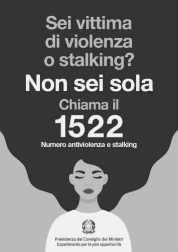 Numero verde di pubblica utilità per il sostegno alle vittime di violenza e stalking – 1522