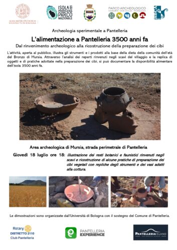 Alimentazione a Pantelleria 3500 anni fa