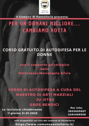 Progetto- “Per un domani migliore…cambiamo rotta”. Avviso per iscrizione al corso di autodifesa.